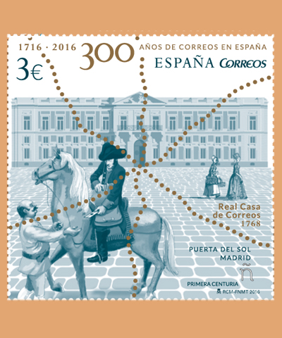 Sello 300 años ce correos en España